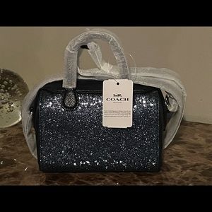 SOLD Coach Micro Bennett Stars Glitter Satchel, Midnight Blue